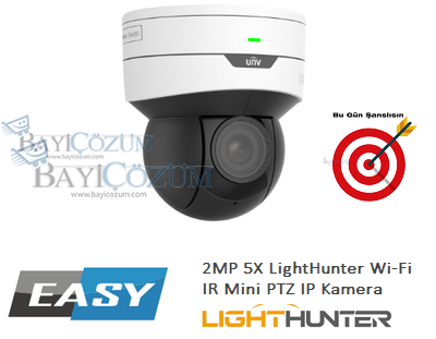 IPC6412LR-X5UPW-VG - 2MP 5X IR Mini PTZ, Wi-Fi Kablosuz Bağlantı 