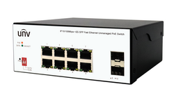 UNV Uniview - ISW2000-8T2GP-POE-IN - 8Port PoE 2 Port sfp Fiber