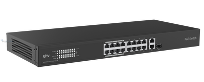 NSW3000-16T1GT1GC-LPOE-IN - 16 x100Mbps POE portu (RJ45) + 2 x Gigabit port (RJ45) + 1 x SFP Combo