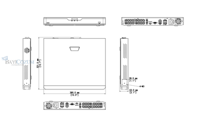 NVR302-16B-P16-IQ - 16 Kanal PoE 2HDD 