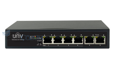 UNV-NSW2010-6T-POE-IN - 4 PoE portu 6×100Mbp